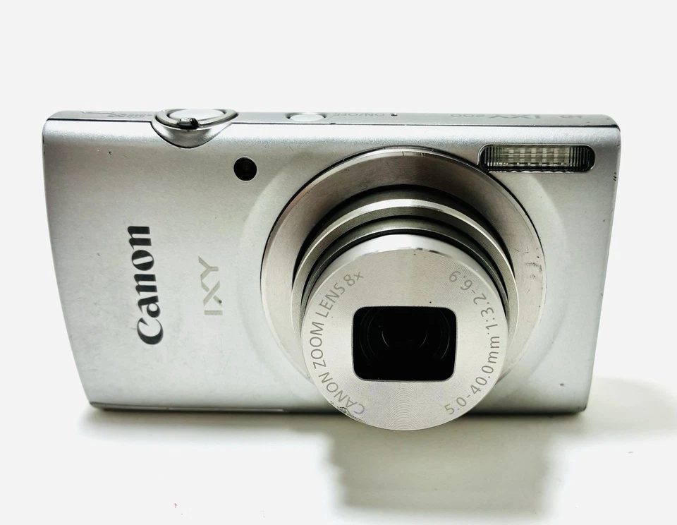 Cámara digital Canon IXY 200 PowerShot ELPH 185 20,0 MP plateada Japón [Excelente+] Foto 4 de 4