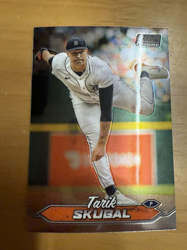 2024 TOPPS STADIUM CLUB CHROME #122 Tarik Skubal Detroit Tigers - Picture 1 of 2