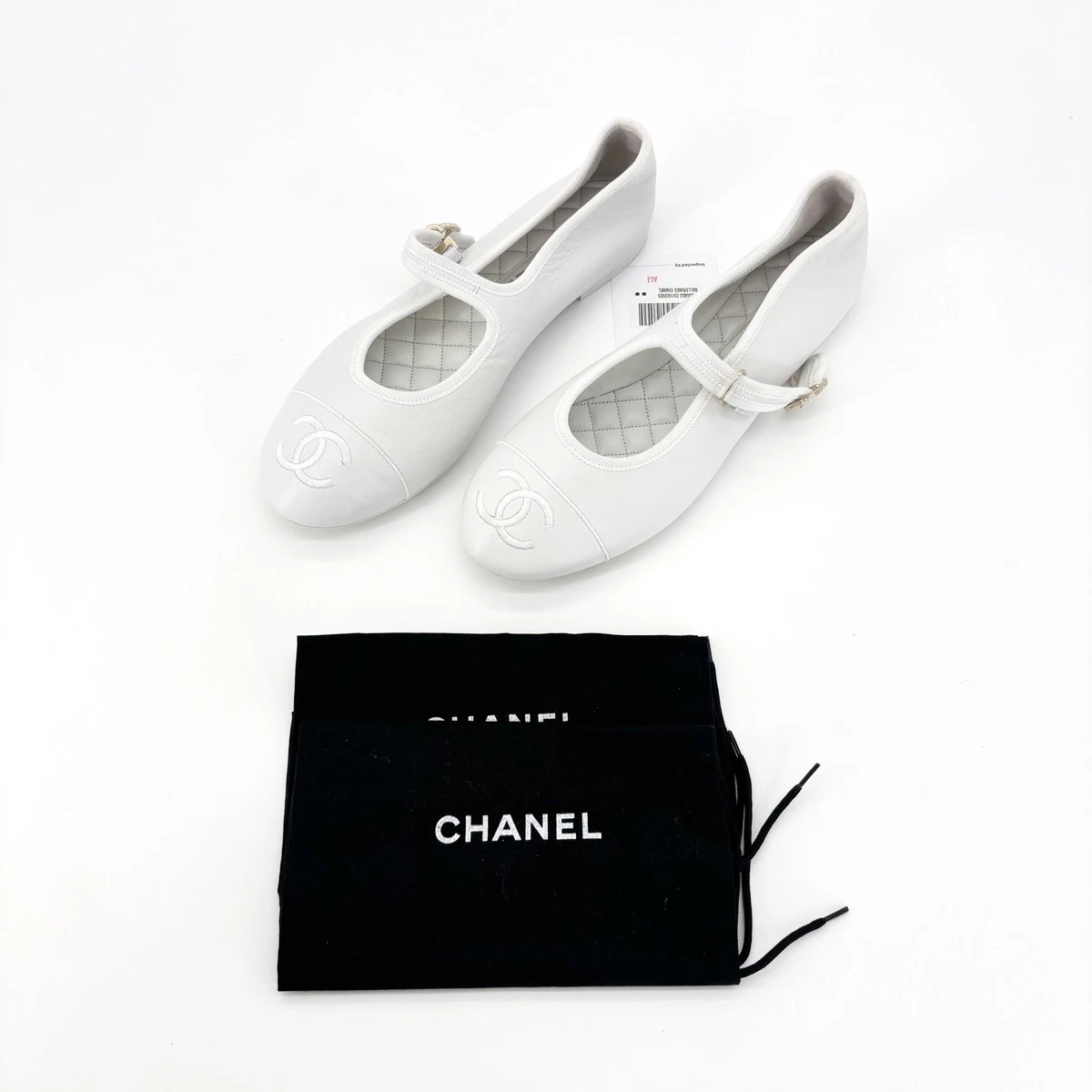CHANEL Mary Jane Flats for Women with Upper Leather for sale | eBay