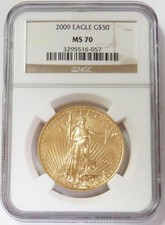2009 GOLD AMERICAN EAGLE $50 COIN 1oz NGC MINT STATE 70 4736.57 per troy oz