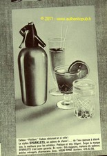 BISTRO PUBLICITE SPARKLETS SIPHON NEGRI PIPOZ 1968 AD