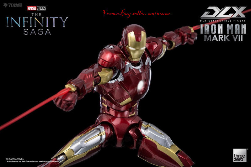Perfect Threezero 1/12 The Infinity Saga Dlx Iron Man Mark 7 In