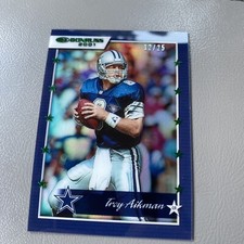 2021 Panini Clearly Donruss Retro 2001 Holo Blue  /25 Troy Aikman #01-3 HOF