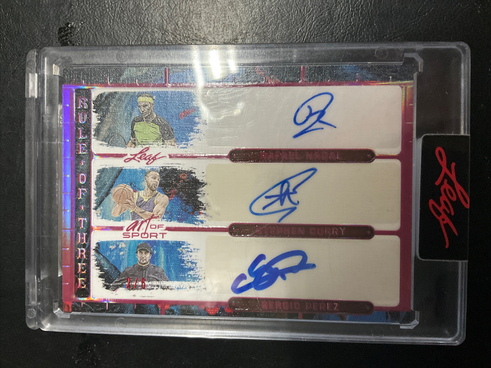 2023 Leaf Art of Sports ナダル カリー ペレス トリプル 直筆サイン