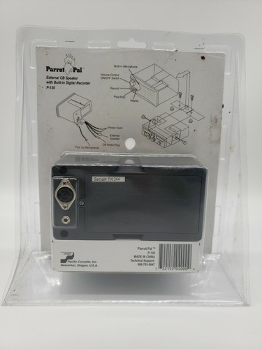 Parrot Pal External Speaker CB w Built in Recorder Record Notes Directions - Picture 2 of 5