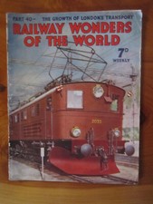 MAGAZINE RAILWAY WONDERS OF THE WORLD NOVEMBER 1, 1935 PART 40 ** GREAT **