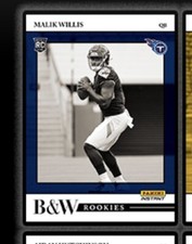 2022 Panini Instant Black & White Rookies Football Cards Checklist 11