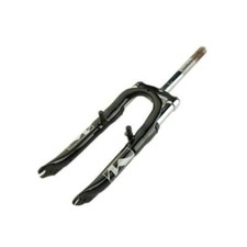 Fourche vtt 20'' suspendue noire d22.2 filetee a tasseaux - Accessoire Vélo
