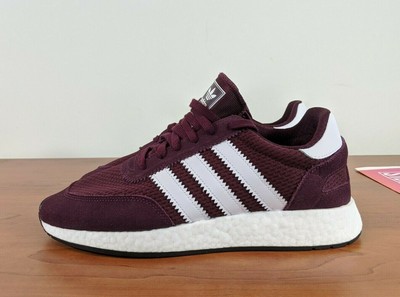maroon and white adidas shoes
