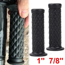 Black 22mm 25mm ATV Street Bike Hand Grips Handlebar For Honda Kawasaki Suzuki