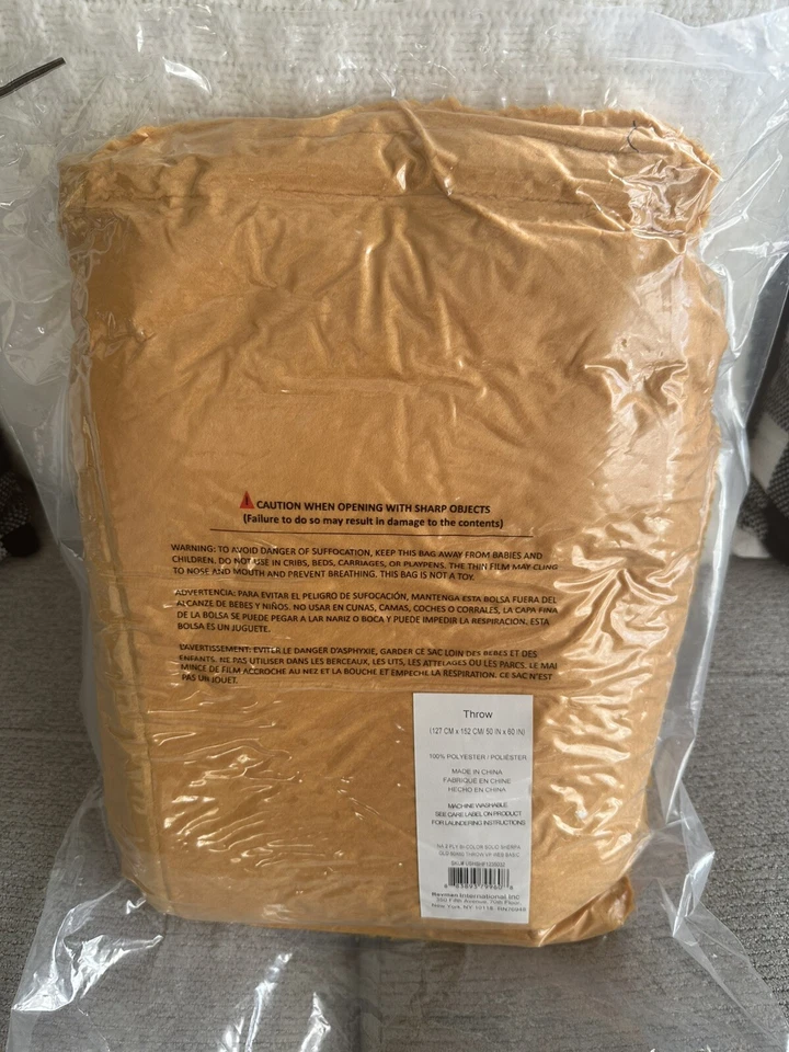 Manta Nautica Home Ultra Suave Dorada 50 X 60 Sólida Sherpa Sport Team Dorada Foto 2 de 2