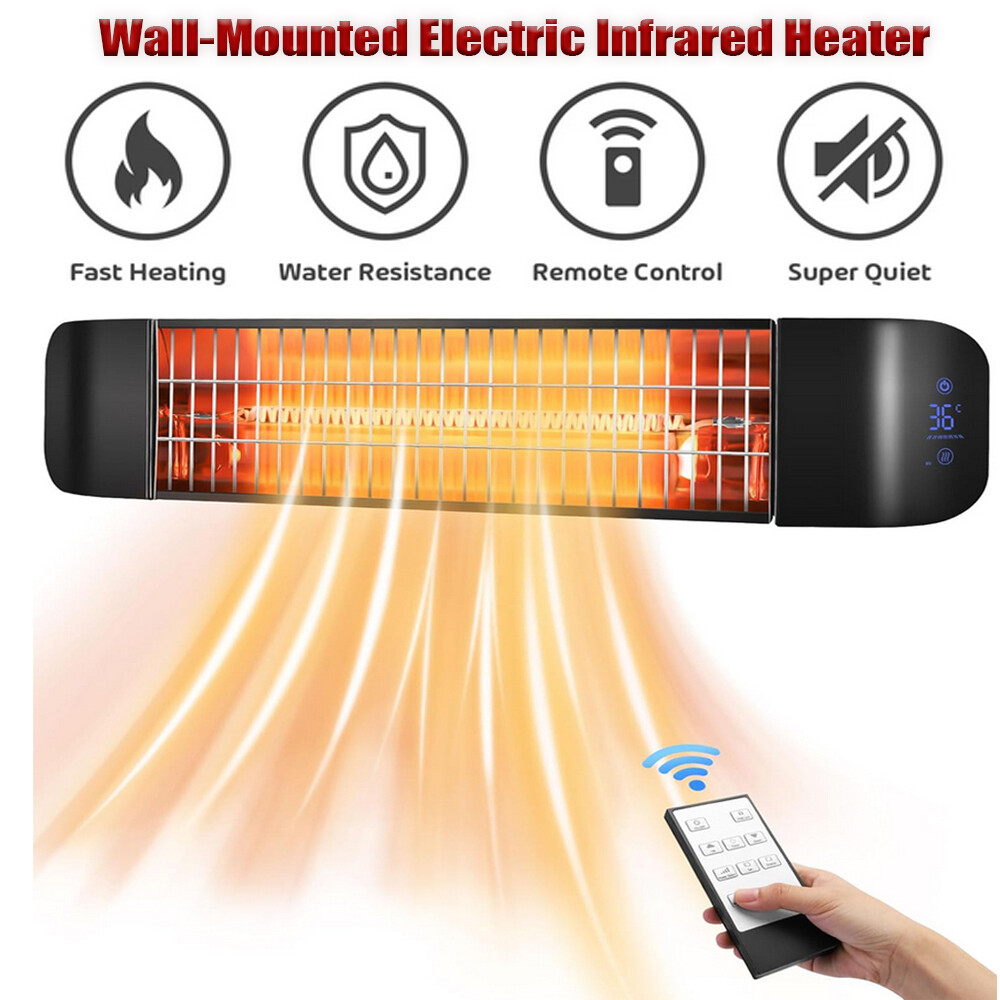 1500W WallMounted Electric Infrared Outdoor Heater Wall Patio Heater
