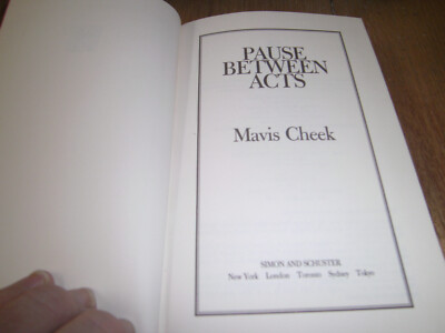 Pause Between Acts by Cheek, Mavis Excellent condition but no dust jacket