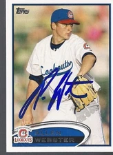 Arizona Diamondbacks ALLEN WEBSTER Signed 2012 Topps Card