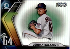 2022 Bowman #BTP-64 Jordan Balazovic Bowman Scouts' Top 100 Minnesota Twins