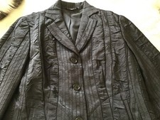 Verse Black Ladies Jacket 76% Polyester 24% Viscose Size Gb38 New