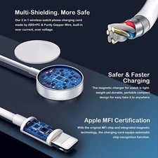 Apple Watch IWatch SE 3  11 10 9 8 Fast Wireless Magnetic Charger Charging Cable — image 3