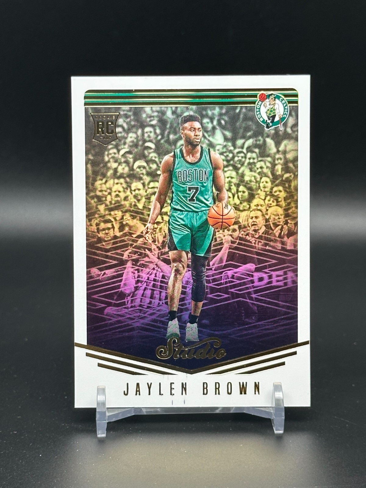 Jaylen Brown 2016-17 Panini Studio Rookie Foil Holo Card #88 Celtics RC