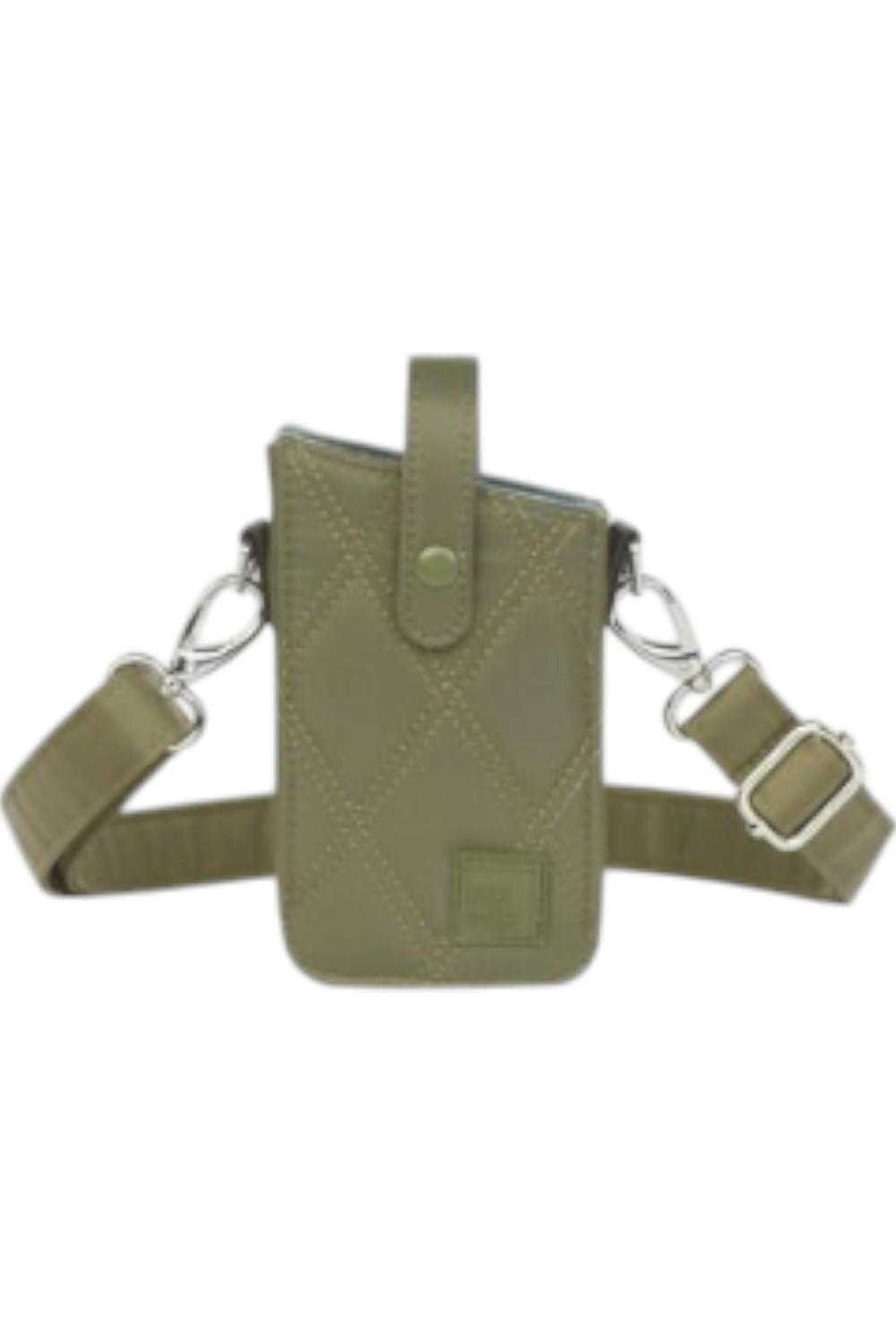 Мобильный телефон IHKWIP Call-Me-Later через плечо со слотами для RFID-карт Olive