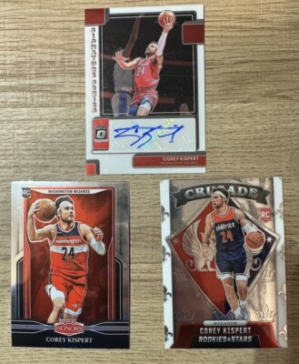 2022-23 Panini Donruss Optic Signature Series Corey Kispert #SS-14 Auto. Plus 2 