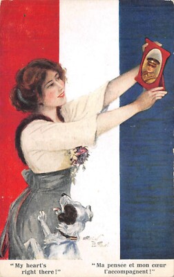CPA Militaria - Départ pour le Front - 243 - Carte patriotique