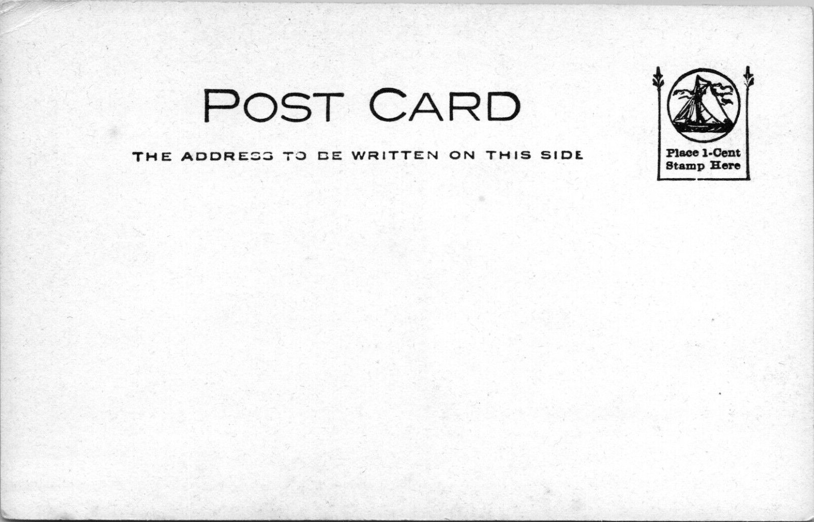 RPPC POSTCARD Tree Scene undivided back 1905-1908 playle stamp box