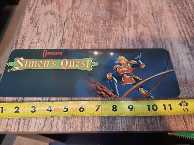 CastleVania 2 Simons Quest Classic Video Game Marquee Banner 3x12 Metal Sign