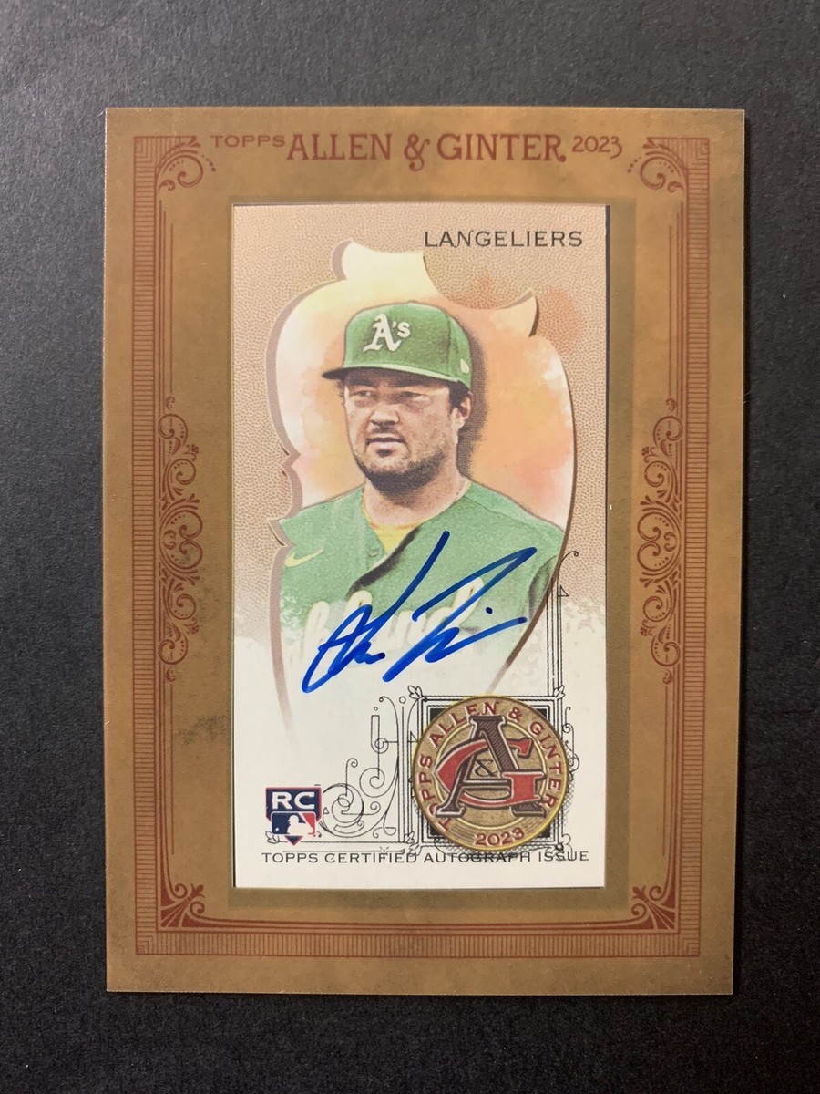 Shea Langeliers 2023 Topps Allen & Ginter Framed Mini Autograph