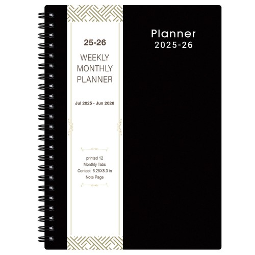 2025-2026 Planner Weekly & Monthly Academic Planner 2025-2026 From July 2025
