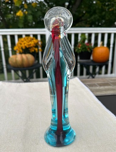 Italian Praying Madonna Venetian Art Glass Figurine Sculpture - 10" - Picture 3 of 5