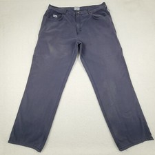 Tyndale Arc Rated Flame Resistant Cargo Work Pants 40 x 32 Distress Blue  READ