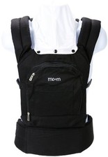 Mo m Cotton Baby Carrier Ergonomic Sling Mesh Cooling Vent Hood  Pockets BLACK