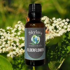 Organic Elderflower Essential Oil - Free Shipping