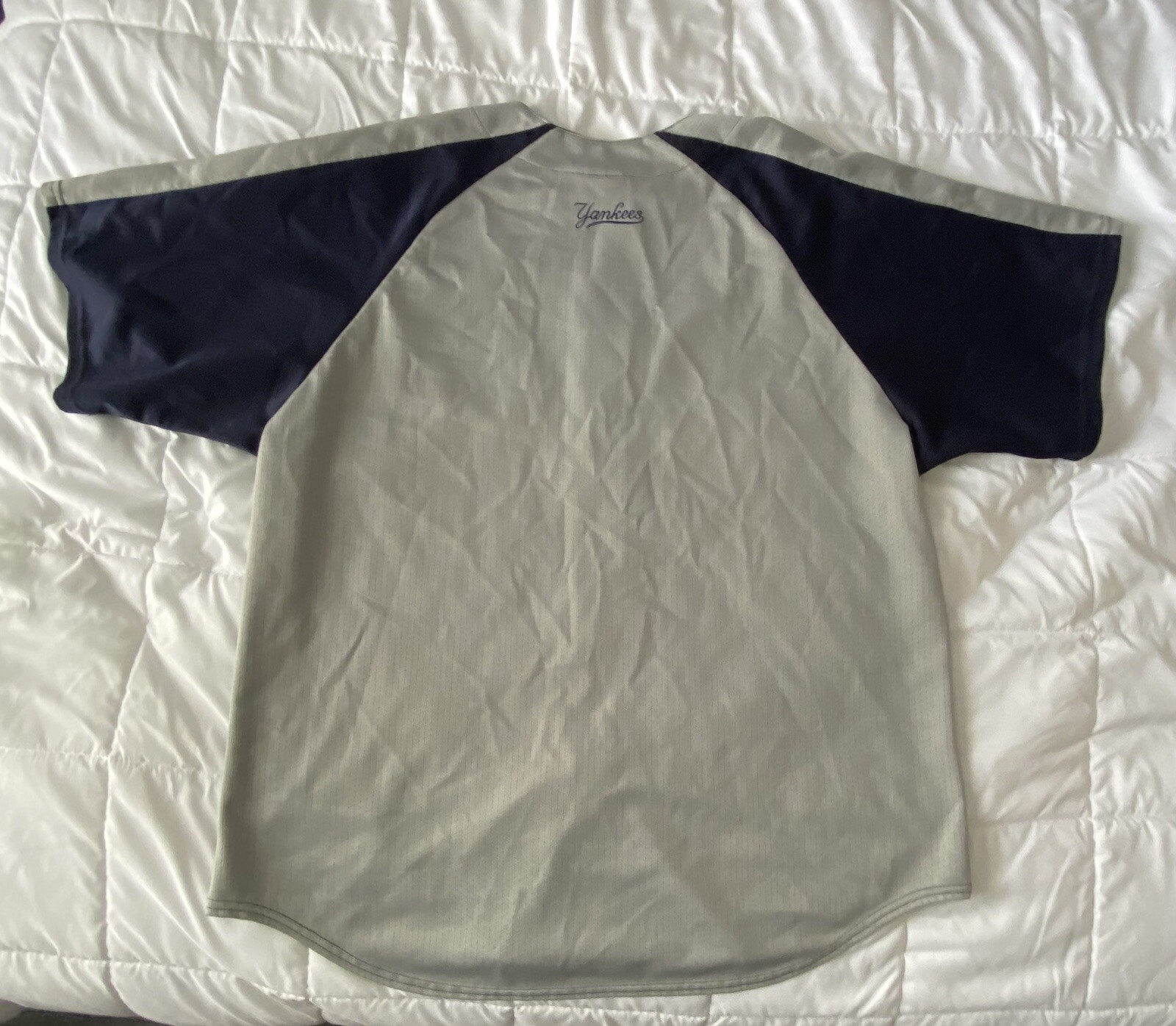 Années 2000 New York Yankees Majestic Veste universitaire en satin - 8/10 - (XL.Boys