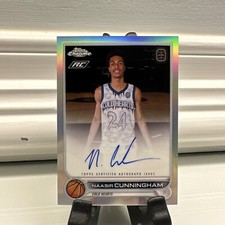 2022-23 TOPPS CHROME NAASIR CUNNINGHAM RC AUTO Refractor OTE Alabama Basketball