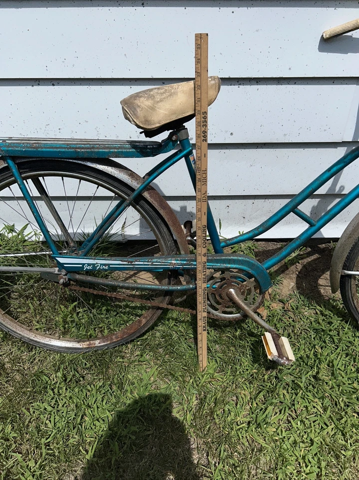Murray Jet 1960 - Bicicleta de bomberos vintage para mujer bicicleta de proyecto azul aguamarina Foto 4 de 4