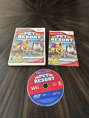 Nintendo Wii Game Paws & Claws Pet Resort CIB Complete In Box 