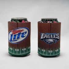 Philadelphia Eagles Beer Coozie NFL Miller Lite Lot Of 2