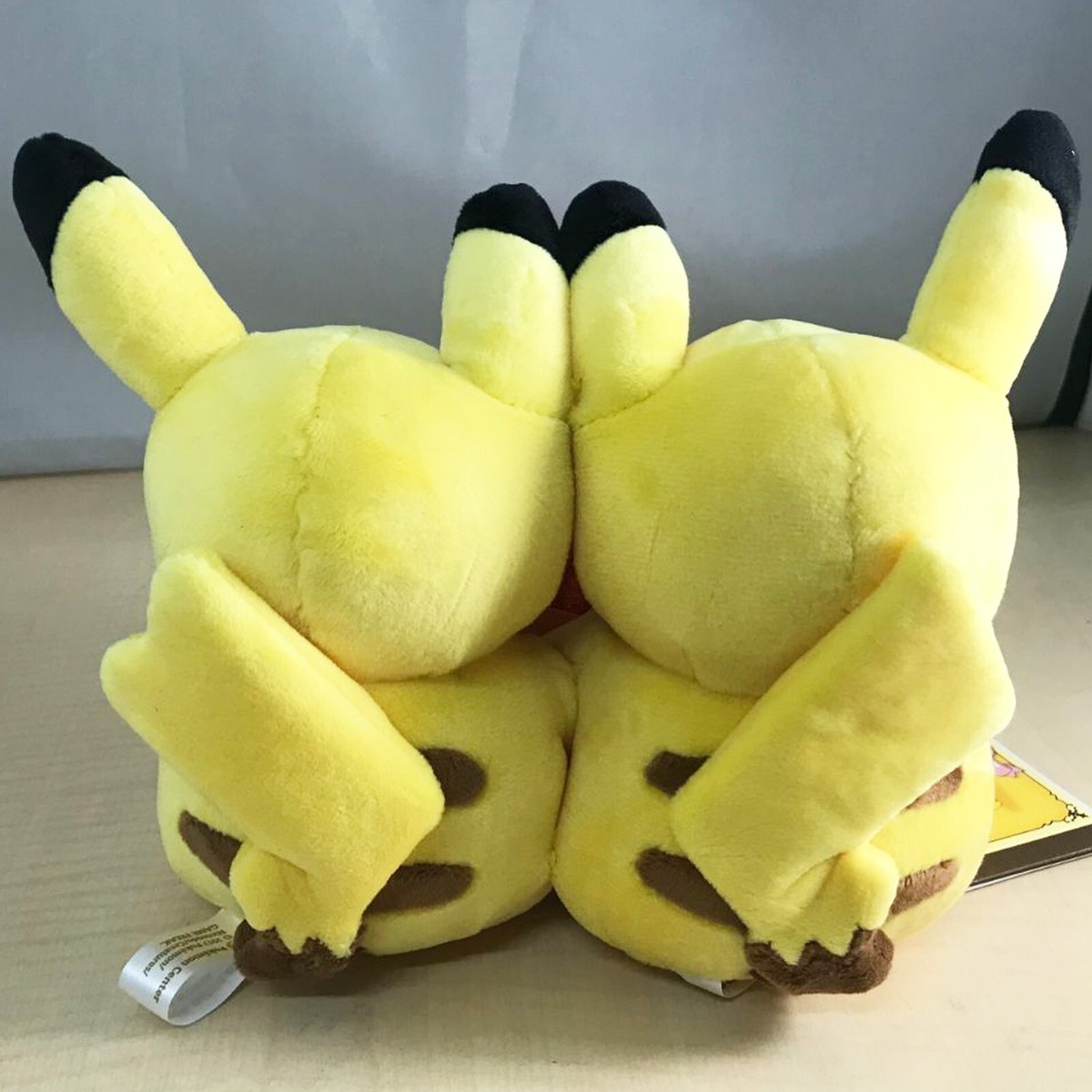絶版 Monthly Pair Pikachu ぬいぐるみ 2月 タグ付き Pokémon Center Monthly Pair Pikachu February 2017 Plush Toy
