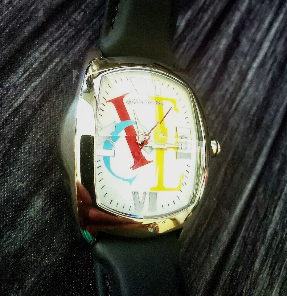 Auténtico reloj suizo Aquaswiss para hombre Ice Date cristal prisma Foto 3 de 4