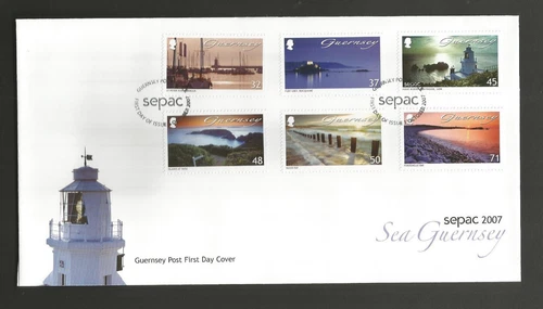 GUERNSEY 2007 SEA SET on UNADDRESSED FIRST DAY COVER