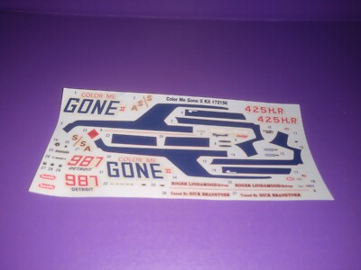 AMT Revell monogram 1/24 1/25 Decals For Your Model Cars
