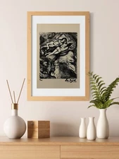 Marc Chagall, Original Hand-signed Print with COA & Appraisal of $3,500