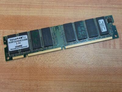 Kingston valueram memory 256mb dimm 168-pin - sdram - 133mhz / pc133 - cl3 - 3.3 v - niet-gebufferd - niet-ecc (740617050592)