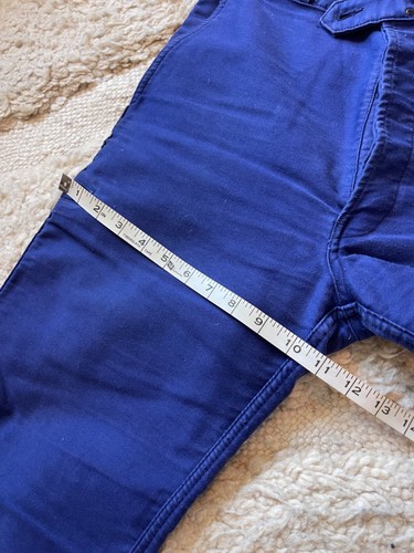 French Vintage 1960/70s Blue Moleskin Work Chore Pants ADOLPHE LAFONT W31 - Picture 9 of 9