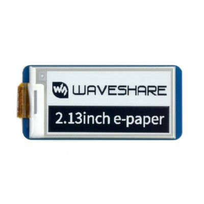 2.13inch E-Paper E-Ink Display Module 250×122 Black/White for Raspberry Pi Pico