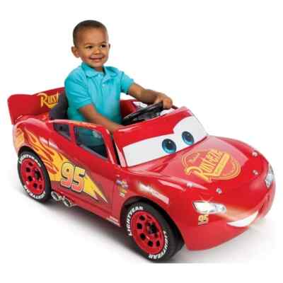 Disney Cars Lightning McQueen Battery-Powered Vehicle w/ Sound Effects,  Ages 3+ 28914173276|