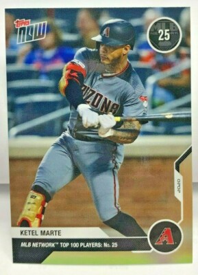Ketel Marte 2020 Topps Now MLB Network's Top 100 #MN25 - Diamondbacks - SP /491