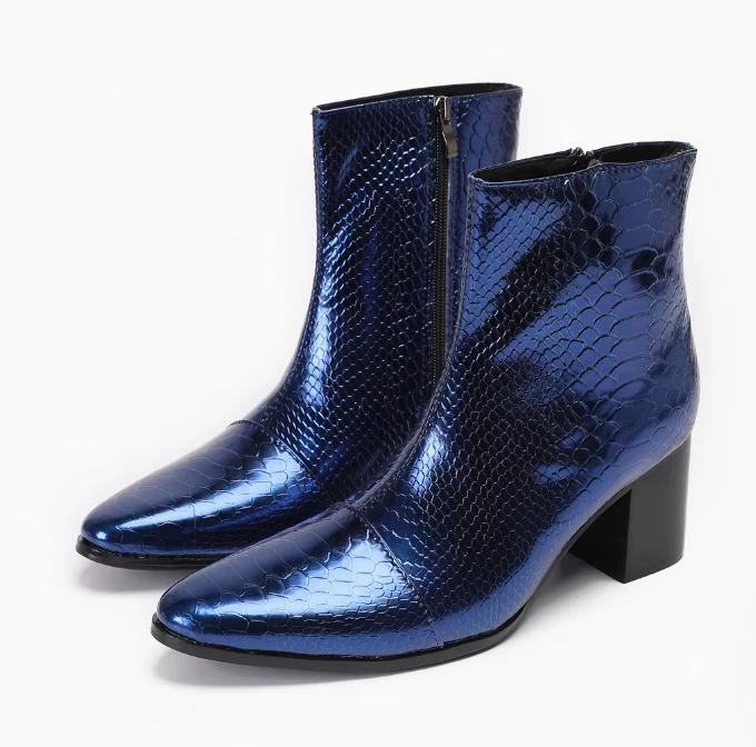 Unbranded Blue Zip Boots for Men for Sale | Shop New & Used  display picture 1
