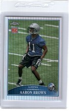 AARON BROWN 2009 TOPPS CHROME REFRACTOR ROOKIE LIONSS TCU K3